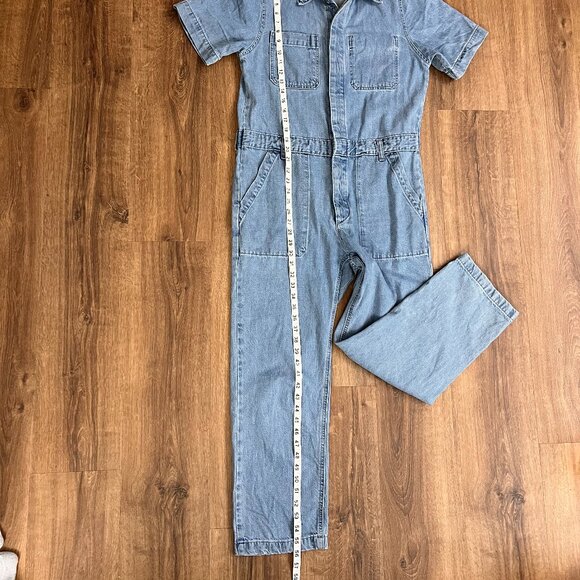 EVERLANE The Supersoft Jean Coverall Sz 8 - Picture 9 of 14